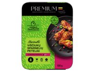 Viščiukų sparnelių peteliai PREMIUM bruknių marinate, 500 g