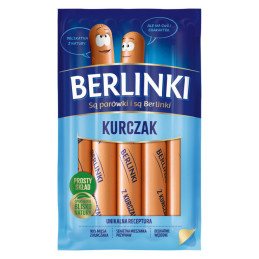 Vištienos dešrelės BERLINKI, virtos, rūkytos, II r., 250 g