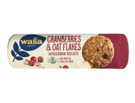 Visų grūdo dalių sausainiai su spanguolėmis WASA, 250 g
