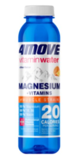 Vitamininis vanduo 4MOVE Magnesium + Vitamins, 0.556 l