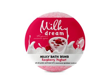 Vonios burbulas MILKY DREAM Milky Avietės yoghurt, 100 g