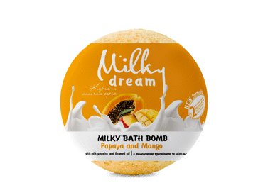 Vonios burbulas MILKY DREAM Milky Papaja&Mangas, 100 g
