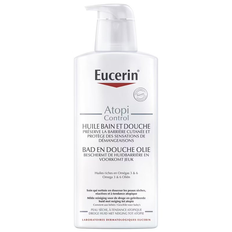 Vonios ir dušo aliejus Eucerin AtopiControl, 400 ml