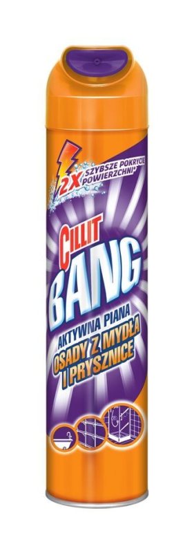 Vonios ir dušo valiklis CILLIT BANG Active Foam Soapscum, 600 ml