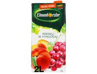Vynuogių ir persikų sulčių gėrimas ELMENHORSTER, 2000 ml