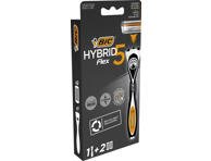 Vyriškas sisteminis skustuvas BIC FLEX5 HYBRID, 2 galvutės, 1 vnt