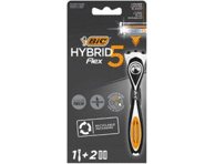 Vyriškas sisteminis skustuvas BIC FLEX5 HYBRID, 2galv., 1 vnt