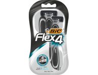 Vyriškas vienkartinis skustuvas BIC FLEX4, 3 vnt., 3 vnt