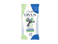 Vyriški vienkartiniai skustuvai DIVUS2, 5 vnt