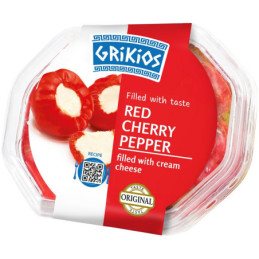 Vyšniniai pipirai įdaryti su šviežiu sūriu GRIKIOS, 200 g