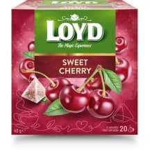 Vyšnių skonio vaisinė arbata LOYD, 20 x 2 g