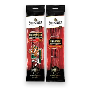 Vytintos KLEBONIŠKOS mėsos lazdelės arba šiaudeliai, 100 g