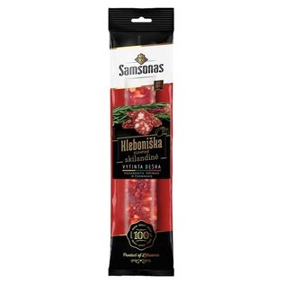 Vytinta kumpinė skilandine KLEBONIŠKA dešra, 200 g
