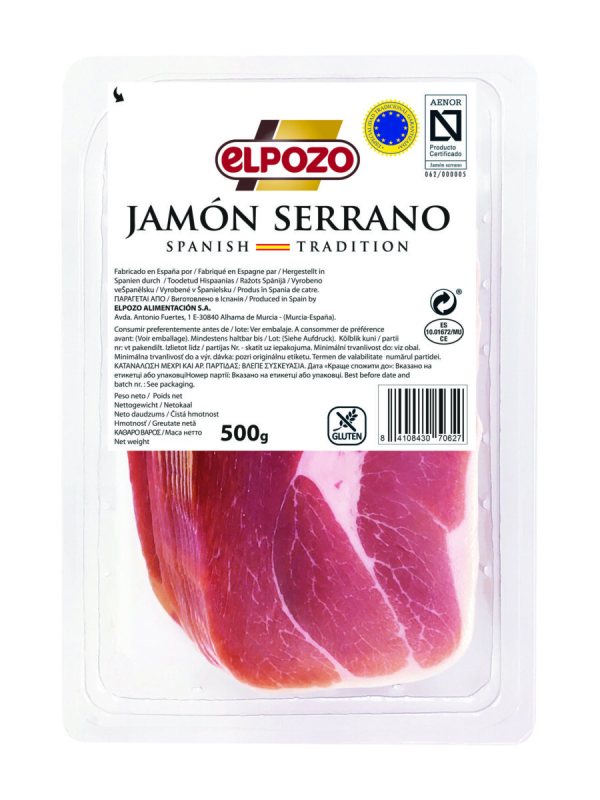 Vytintas Serrano kumpis, 500 g