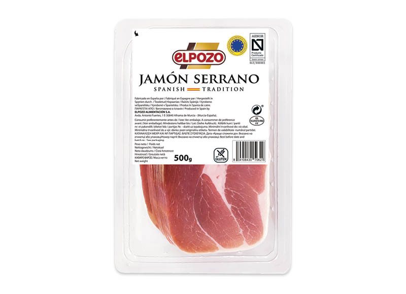 Vytintas Serrano kumpis, 500 g