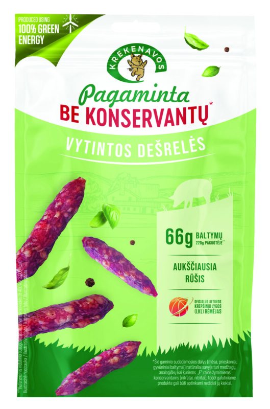 Vytintos dešrelės PAGAMINTA BE KONSERVANTŲ, 220 g