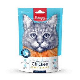 Wanpy skanėstas katėms, vytintos višt. juostelės, minkštos, 80 g