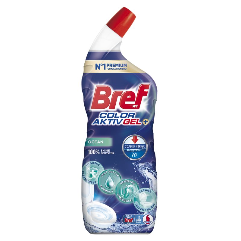 WC valiklis BREF 10 x Effect Lime Scale Ocean, 700 ml