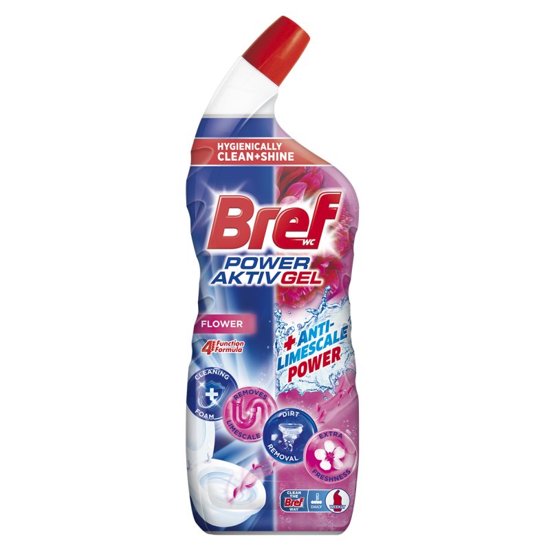 WC valiklis BREF Power Active Floral Delight, 700 ml