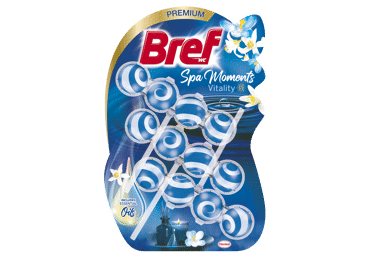 WC valiklis - gaiviklis BREF Spa Moments Vitality, 3 x 50 g