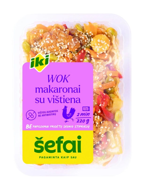 WOK MAKARONAI SU VIŠTIENA, 220 g