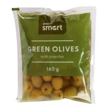 Žal. alyv. su papr. RIMI SMART, / 80 g, 180 g