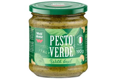 Žaliasis pesto padažas WELL DONE, 190 g
