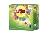 Žalioji arbata LIPTON su mėlynėmis ir ožerškio uogomis, 28 g