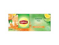 Žalioji arbata su citrina LIPTON, 26 g, 20 vnt