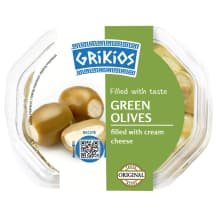 Žaliosios alyvuogės įd. sūriu, 200, 150 g