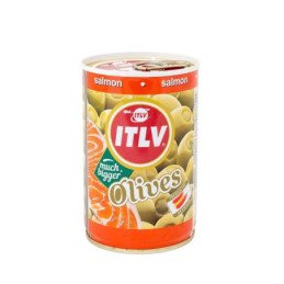 Žaliosios alyvuogės ITLV, su lašišos įdaru, 300 g