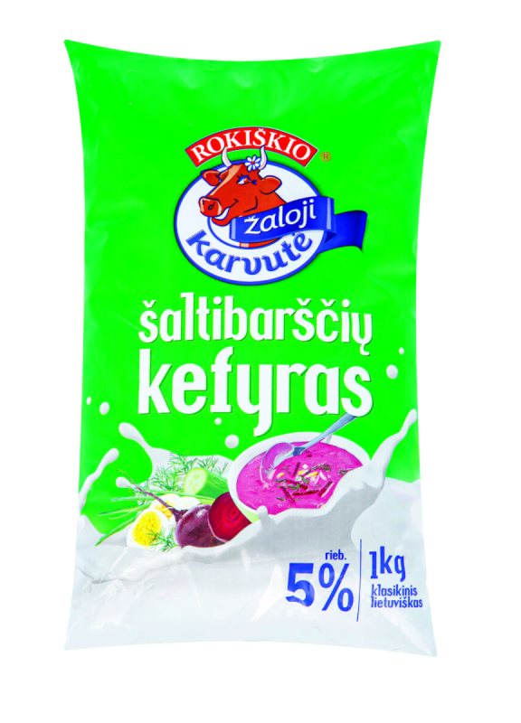 ŽALOJI KARVUTĖ šaltibarščių kefyras, 1 kg