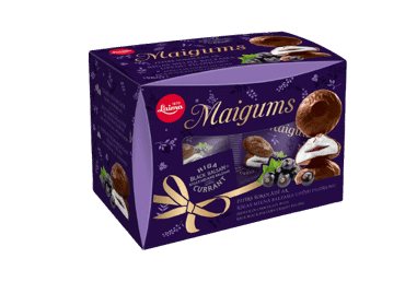 Zefyrai LAIMA MAIGUMS su juodųjų serbentų įdaru, 185 g