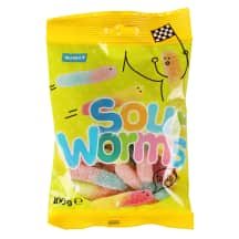 Želė saldainiai Rūgštūs kirm. RIMI, 100 g