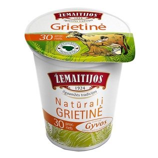 ŽEMAITIJOS grietinė 30% rieb., 400 g
