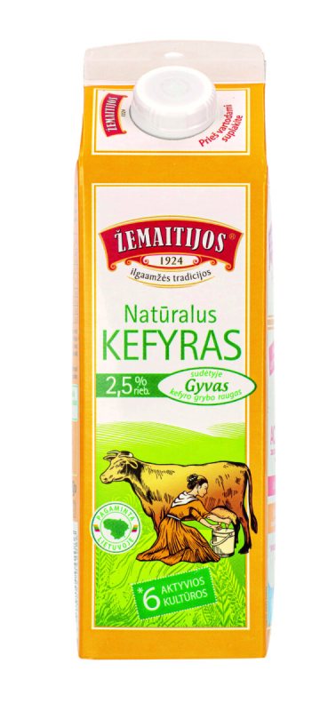 ŽEMAITIJOS kefyras 2.5% riebumo, 900 g