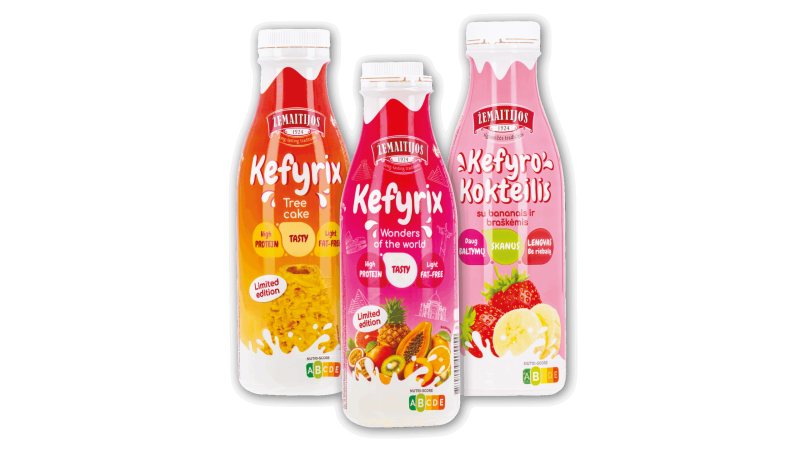 ŽEMAITIJOS kefyro kokteiliai, 450 g