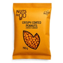 Žemės riešutai NUTS TO GO, trašk. apvalk. sūrio sk., 190 g