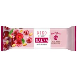 Žemės riešutų chalva NIKO su vyšniomis, 60 g