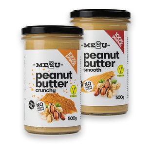 Žemės riešutų kremas ME2U (2 rūšių), 500 g