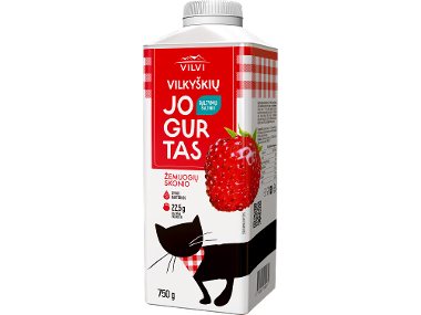 Žemuogių skonio jogurtas, 750 g