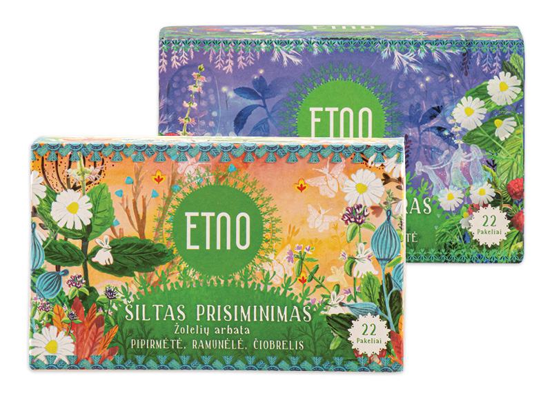 Žolelių arbata ETNO ŠILTAS PRISIMINIMAS ar AKSOMINIS VAKARAS, 22 vnt