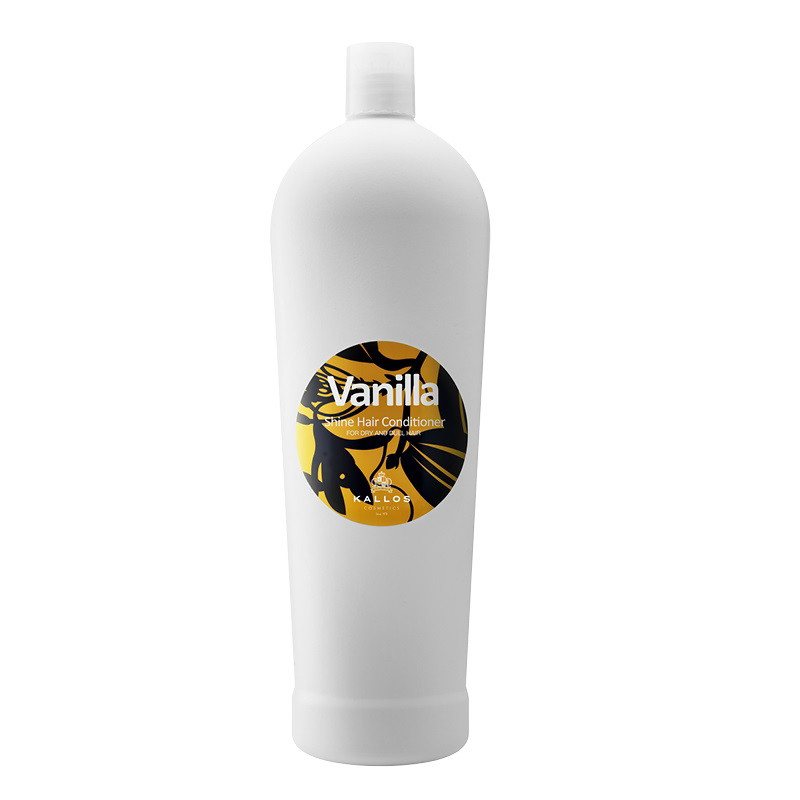 Žvilgesio suteikiantis kondicionierius sausiems ir blankiems plaukams Kallos Vanilla Shine Hair Conditioner, 1000 ml