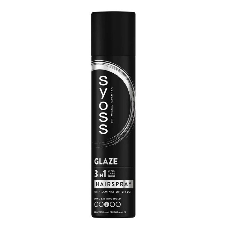 Žvilgesio suteikiantis plaukų lakas 3 viename Syoss Glaze, 300 ml