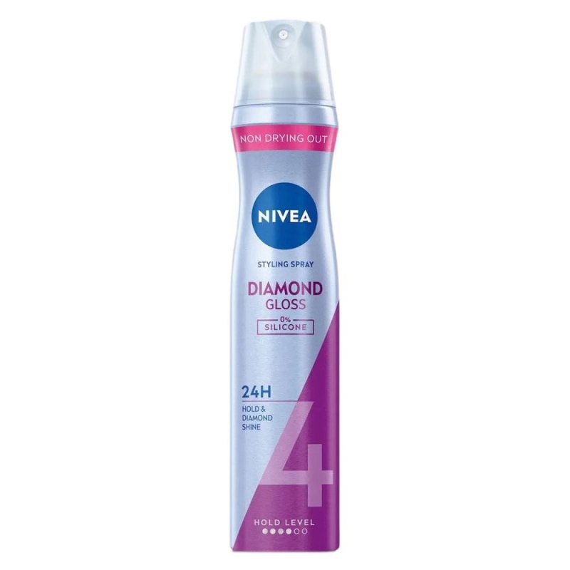 Žvilgesio suteikiantis plaukų lakas Nivea Diamond Gloss, 250 ml
