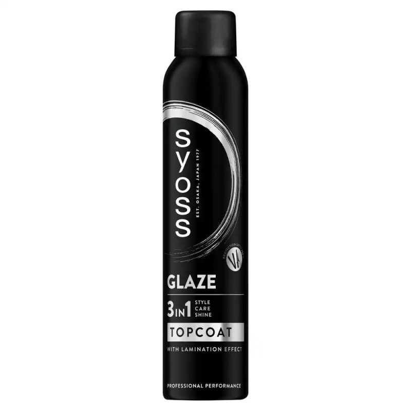 Žvilgesio suteikiantis plaukų purškiklis 3 viename Syoss Glaze, 200 ml